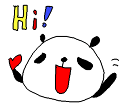 English color font panda stickers. sticker #9382608