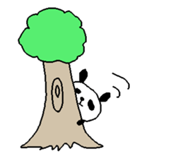 English color font panda stickers. sticker #9382609