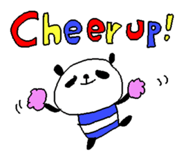 English color font panda stickers. sticker #9382611