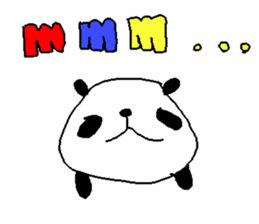 English color font panda stickers. sticker #9382613
