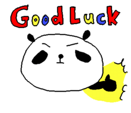 English color font panda stickers. sticker #9382616