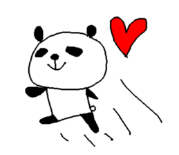 English color font panda stickers. sticker #9382617