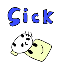 English color font panda stickers. sticker #9382619