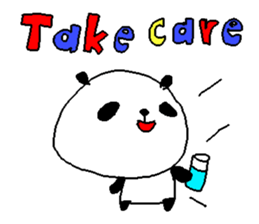 English color font panda stickers. sticker #9382621