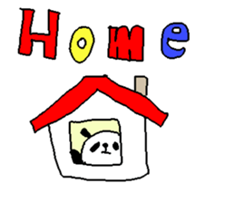 English color font panda stickers. sticker #9382622