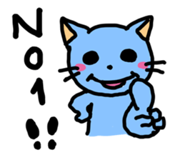 blue cats Sticker sticker #9382730