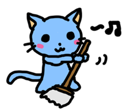 blue cats Sticker sticker #9382732