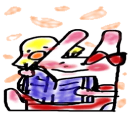 ribbonrabbit sticker #9383040