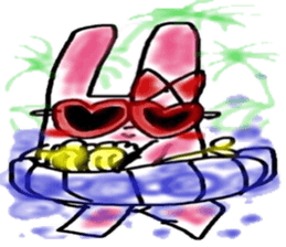 ribbonrabbit sticker #9383052