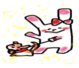 ribbonrabbit sticker #9383054