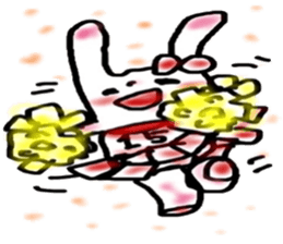 ribbonrabbit sticker #9383056