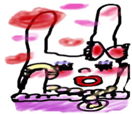 ribbonrabbit sticker #9383058