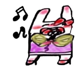 ribbonrabbit sticker #9383060