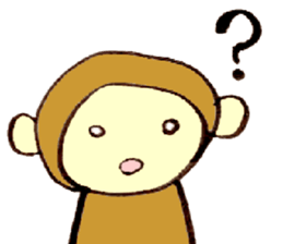 Japanese greeting(by monkey) sticker #9383868