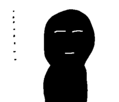 Small black man sticker #9384114