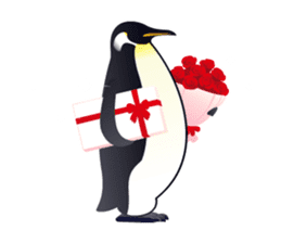 Emperor Penguin the humorous sticker #9384147