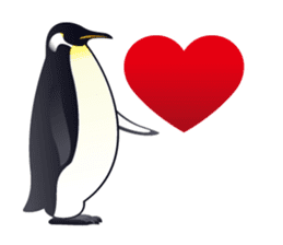 Emperor Penguin the humorous sticker #9384151