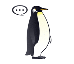 Emperor Penguin the humorous sticker #9384163
