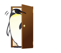 Emperor Penguin the humorous sticker #9384164