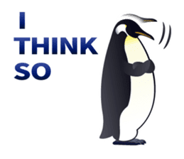Emperor Penguin the humorous sticker #9384167