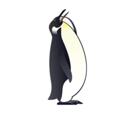 Emperor Penguin the humorous sticker #9384171