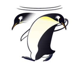 Emperor Penguin the humorous sticker #9384179
