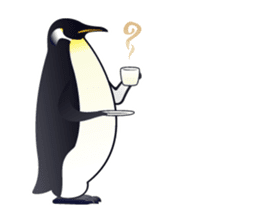 Emperor Penguin the humorous sticker #9384180