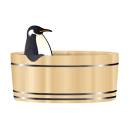 Emperor Penguin the humorous sticker #9384181
