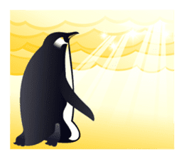Emperor Penguin the humorous sticker #9384183