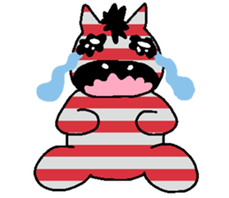 Every day Peta [Fashionable zebra] sticker #9384634