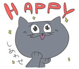 A gray cat and a bicolor cat. sticker #9384941