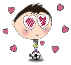 I love soccer boy2 sticker #9386245