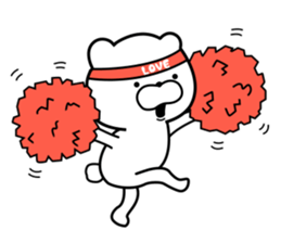 User friendly good mood bear sticker #9386271