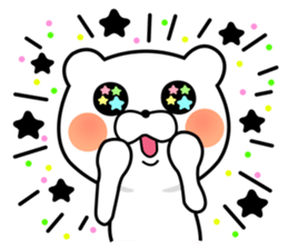 User friendly good mood bear sticker #9386293