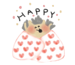 The hedgehog which is wrapped sticker #9386344