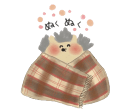 The hedgehog which is wrapped sticker #9386348