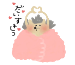 The hedgehog which is wrapped sticker #9386353