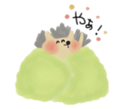 The hedgehog which is wrapped sticker #9386355