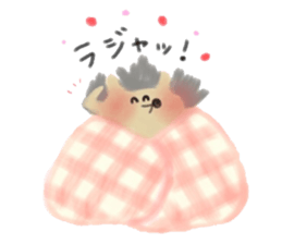 The hedgehog which is wrapped sticker #9386358