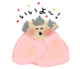 The hedgehog which is wrapped sticker #9386359