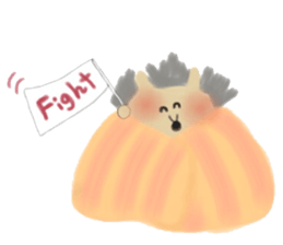 The hedgehog which is wrapped sticker #9386366