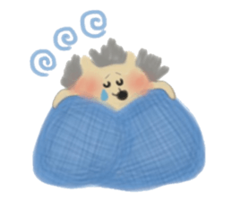 The hedgehog which is wrapped sticker #9386367