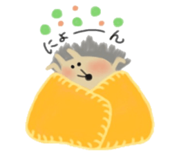 The hedgehog which is wrapped sticker #9386370
