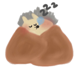 The hedgehog which is wrapped sticker #9386377