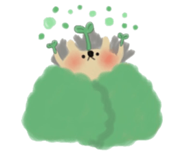 The hedgehog which is wrapped sticker #9386380