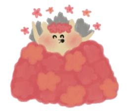 The hedgehog which is wrapped sticker #9386381