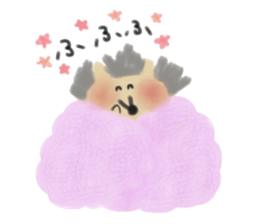 The hedgehog which is wrapped sticker #9386383