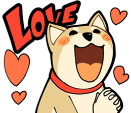 Shiba Inu dog man sticker #9387106