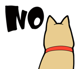 Shiba Inu dog man sticker #9387108