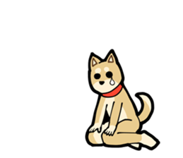 Shiba Inu dog man sticker #9387111